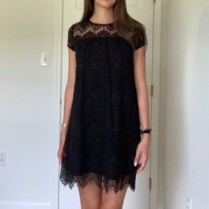 Black lace dress